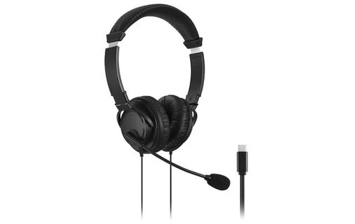 Micro-casque Kensington Classic USB-C, Noir