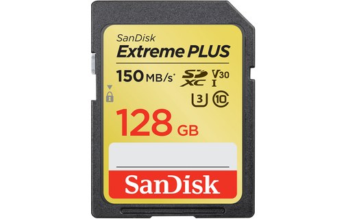 SanDisk Extreme PLUS 128 Go SDXC UHS-I Classe 3