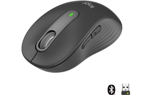 Souris sans fil Logitech Signature M650 - Grise - Ergonomique