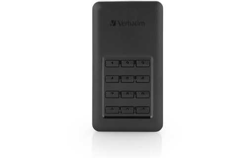 Verbatim Store 'n' Go Secure 256 Go - Argent, Noir - SSD externe USB-C - 53402