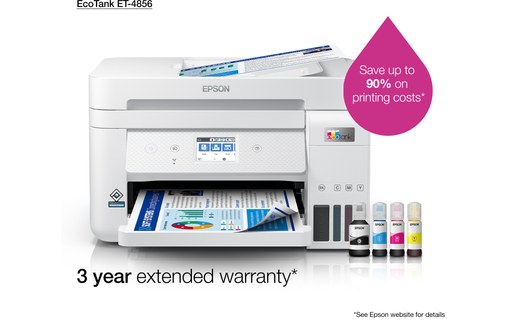 Imprimante multifonction Epson EcoTank ET-4856 / C11CJ60407 - WiFi, AirPrint