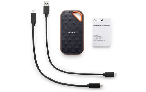 SanDisk Extreme PRO Portable 2 To - Noir - SSD NVMe externe USB-C