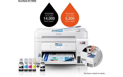 Imprimante multifonction Epson EcoTank ET-4856 / C11CJ60407 - WiFi, AirPrint