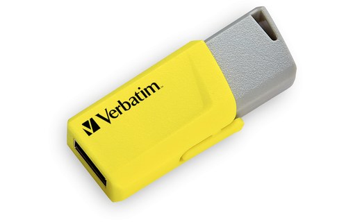 Lot de 3 Clé USB Verbatim Store 'n' Click 16 Go - Bleu, Rouge, Jaune - USB 3.2