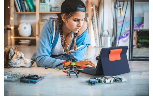 Logitech Rugged Combo 3 Touch EDU Bleu Smart Connector ĄŽERTY Français