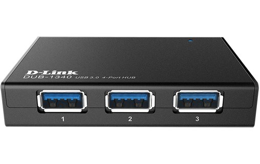 D-Link DUB-1340 hub & concentrateur Noir