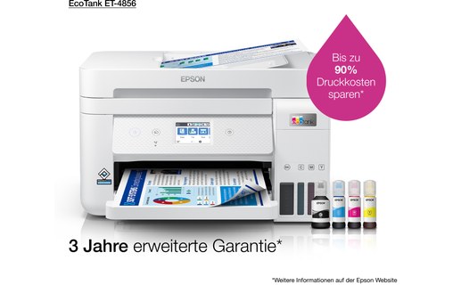 Imprimante multifonction Epson EcoTank ET-4856 / C11CJ60407 - WiFi, AirPrint