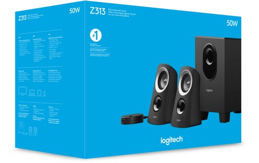Enceinte PC Logitech Z313, Noire