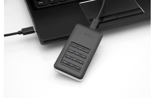 Verbatim Store 'n' Go Secure 256 Go - Argent, Noir - SSD externe USB-C - 53402