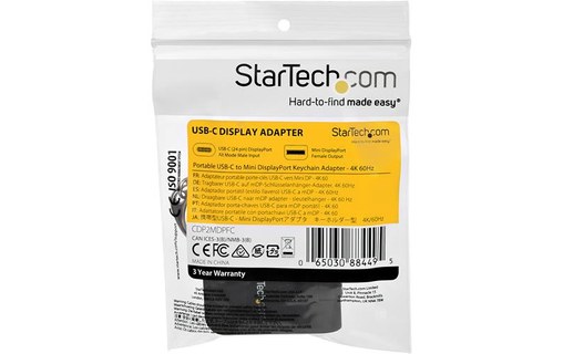 StarTech.com Adaptateur USB Type-C vers Mini DisplayPort - 4k 60 Hz - Câble inco
