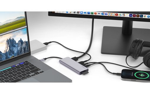 Belkin Hub USB-C - Station d'accueil 7 ports - Charge USB-C 100W