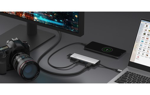 Belkin Hub USB-C - Station d'accueil 7 ports - Charge USB-C 100W