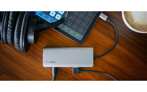 Belkin Hub USB-C - Station d'accueil 7 ports - Charge USB-C 100W