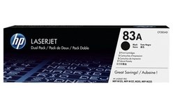 HP 83A Toners Pack de 2 Noir CF283AD