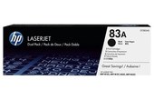 HP 83A Toners Pack de 2 Noir CF283AD