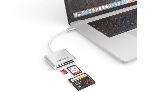 EZQuest Lecteur de carte mémoire USB-C