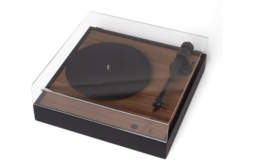 Platine vinyle La Boite concept SQUARE Noir Mat et Noyer - 33 & 45 tours