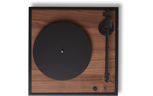 Platine vinyle La Boite concept SQUARE Noir Mat et Noyer - 33 & 45 tours
