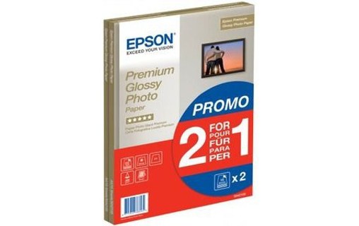 Epson Premium Glossy Photo Paper - A4 - 2x 15 Feuilles