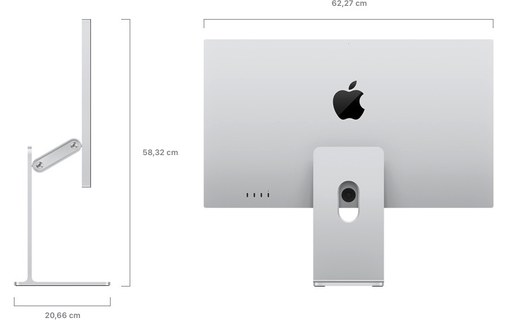 Écran 27" Apple Studio Display 5K LED - Verre standard - Hauteur/Inclinaison