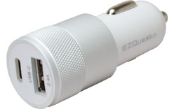 Chargeur voiture USB-A/USB-C 15,5 W - EZQuest X40012