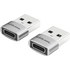 Pack de 2 Mini Adaptateurs USB-C vers USB-A 480 Mbit/s - EZQuest X40057