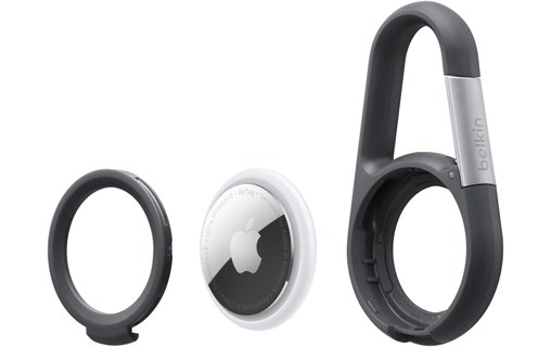 Belkin Anneau de protection avec mousqueton pour AirTag - Noir