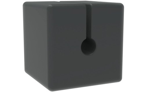 Lot de 4 passe-câbles aimantés (taille S) Gris - Gestion des câbles Function101