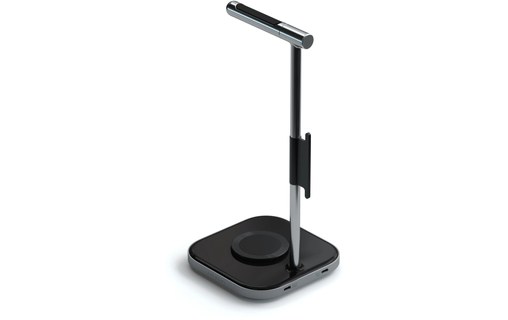 Support casque 2 en 1 avec chargeur sans fil induction - Satechi
