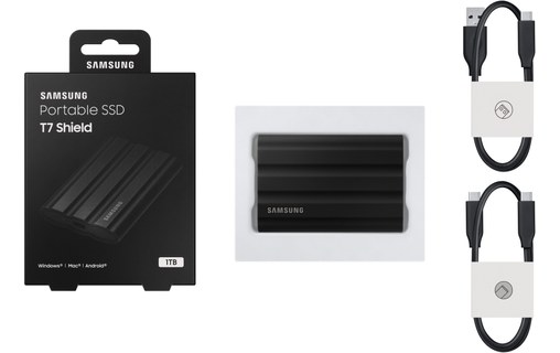 Samsung T7 Shield 1 To Noir - SSD externe portable USB-C & USB-A