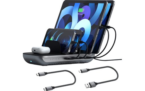 StarTech.com Câble multi chargeur USB de 1 m - Lightning USB-C Micro-B -  Tressé sur