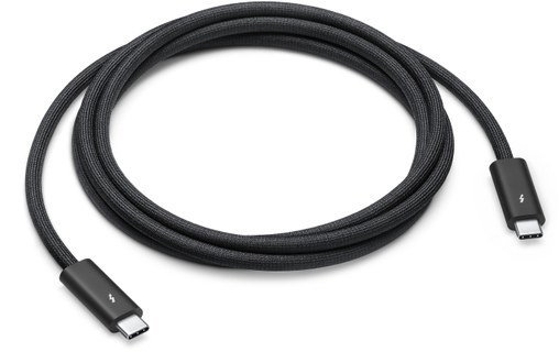 Câble Apple Thunderbolt 4 Pro 100 W 40 Gbit/s - 1,8 m - Noir