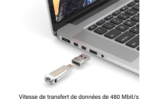 Pack de 2 Mini Adaptateurs USB-C vers USB-A 480 Mbit/s - EZQuest X40057
