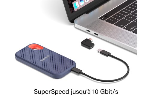 Pack de 2 Mini Adaptateurs coudés 90° USB-C vers USB-C 10Gbit/s - EZQuest X40072