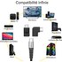 Pack de 2 Mini Adaptateurs coudés 90° USB-C vers USB-C 10Gbit/s - EZQuest X40072