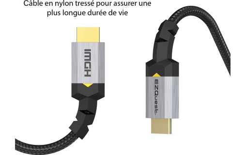 Câble HDMI 2.1 10K @ 60Hz - EZQuest - 2,2 m