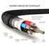 Adaptateur USB-A vers USB-C 5Gbit/s câble renforcé - EZQuest DuraGuard X40100