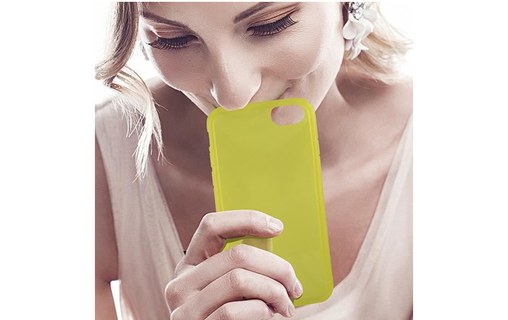 KSIX Coque de protection Sense Aroma - Parfum Citron pour Iphone 7 Jaune