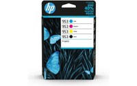 HP 953 pack de 4 cartouches d'encre authentiques, noir/cyan/magenta/jaune (6ZC69