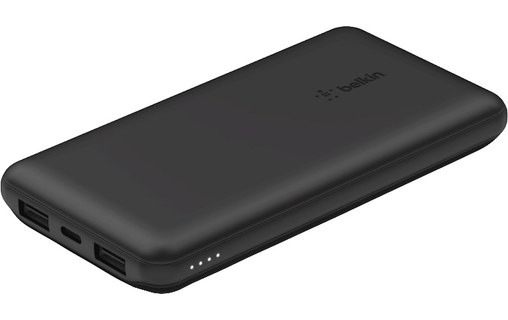 Batterie externe Smartphone et Tablette Belkin 10 000mAh, 3 port Usb et  Usb-C 15W, Collection BOOST↑CHARGE - Noir - Français