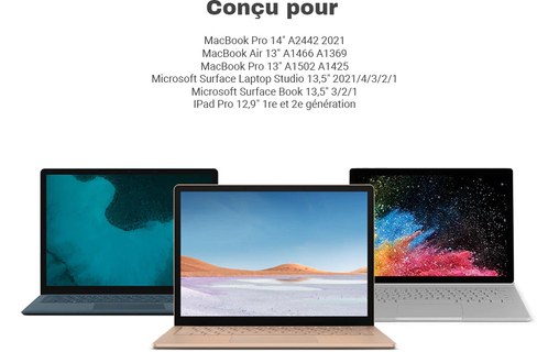 Sacoche pour MacBook Pro 14" - tomtoc Premium H13 - Noir
