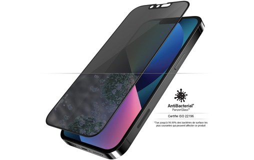 Vitre de confidentialité pour iPhone 16e / 14 / 13 Pro / 13 - PanzerGlass