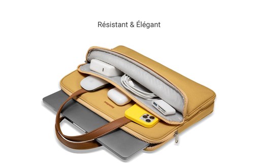 Sacoche pour MacBook Pro 13" et 14" - tomtoc Premium H21- Jaune