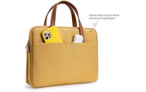 Sacoche pour MacBook Pro 13" et 14" - tomtoc Premium H21- Jaune
