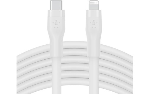 Câble Belkin USB-C vers Lightning - 3 m - Blanc