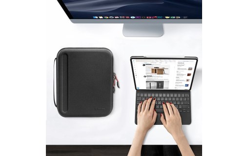 Sacoche pour iPad Pro 12,9" - tomtoc PadFolio Eva - Noir
