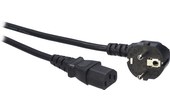 Câble d'alimentation secteur EU/FR 3 broches - 1,80 m - Noir