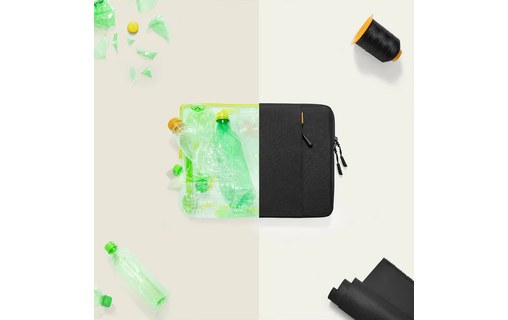 Housse pour MacBook Pro 16" - Noir - tomtoc 360 - Tissu recyclé
