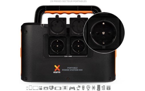 Station électrique portable Xtorm - 612Wh / 2x 220V 500W / USB