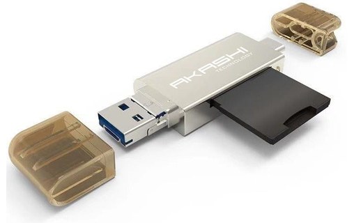 Lecteur carte SD / Micro SD 3 en 1 AKASHI ALTSDREADER 3 IN 1